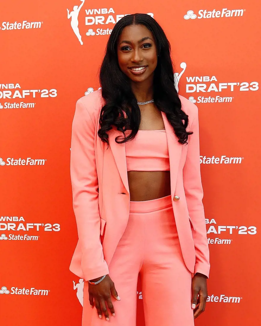 Diamond Miller at the 2023 draft orange carpet