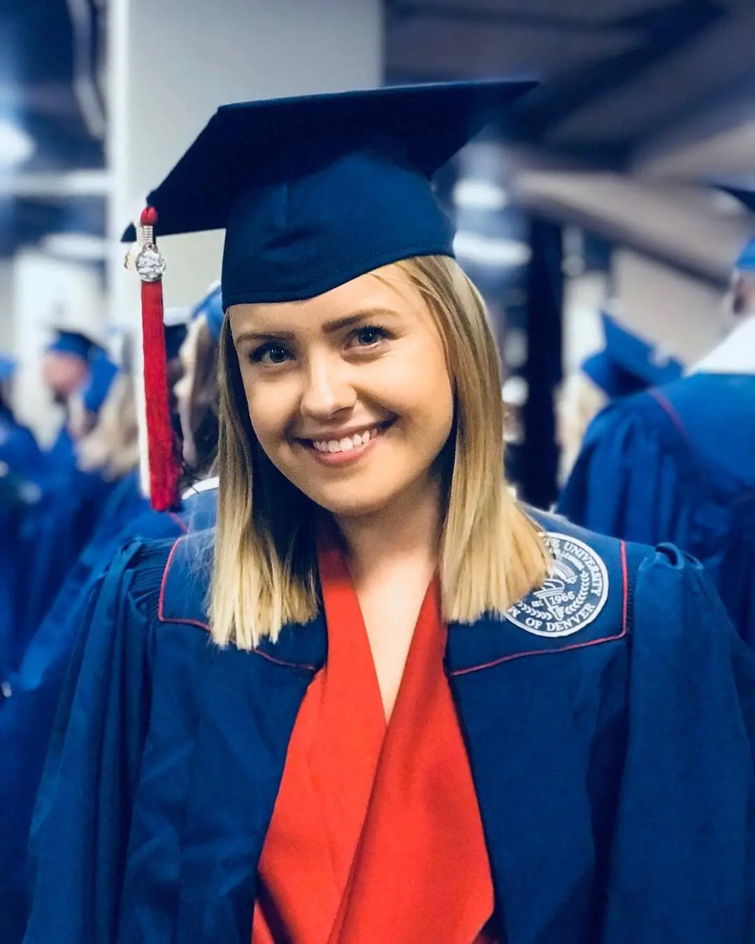 Mačešić on her graduation day in May 2018.