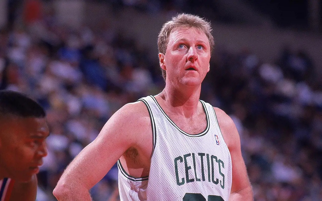 Larry Bird is a power forward known for his tall height and skills. 