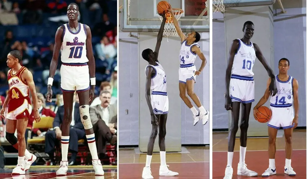 Manute and Muggsey often played together during the eighties.