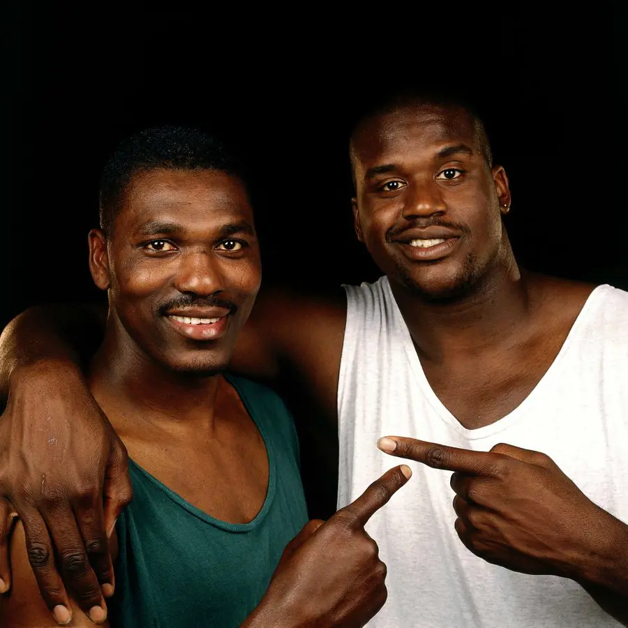 Shaq O'Neal And Hakeem are closer to each other being the best rivals. 