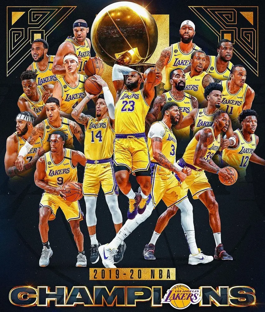 Los Angeles Lakers are the 2020 NBA champions.