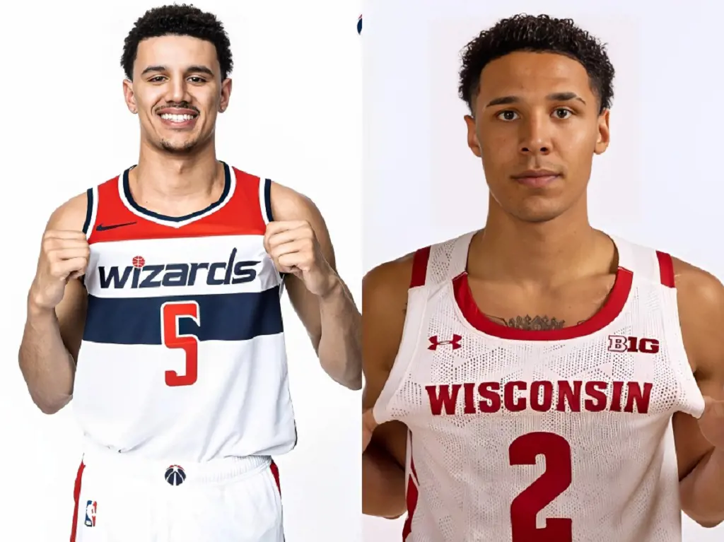 Johnny(left) and Jordan (right) played for the Wisconsin men's basketball team. 