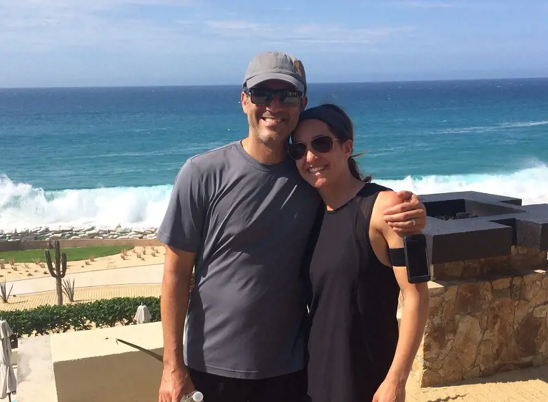 Seth and Melissa during one of their outings at the beach in 2015.