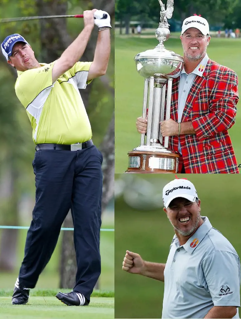 Weekley celebrates the triumph of the 2013 Crowne Plaza Invitational.