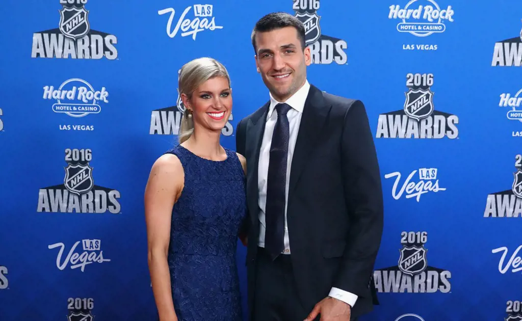 Patrice and Stephanie attended 2016 NHL awards at the Hard Rock Hotel & Casino on June 22, 2016 in Las Vegas, Nevada.(Photo by Bruce Bennett)