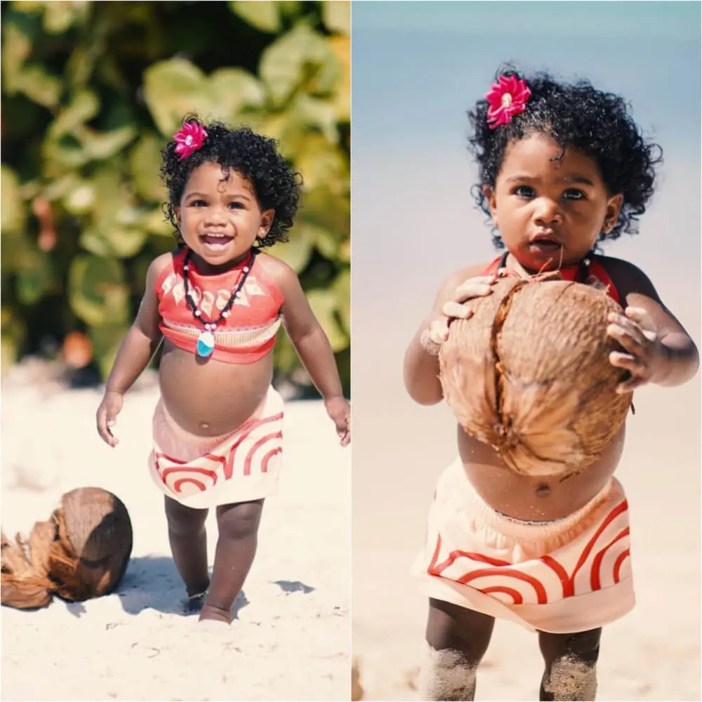 Giovanna having some fun playing around the beach in January 2023.