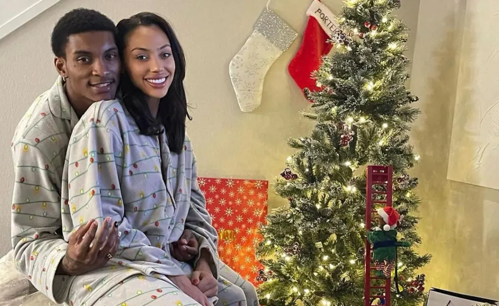 Kevin Porter Jr and Kysre Gondrezick celebrated Christmas together.