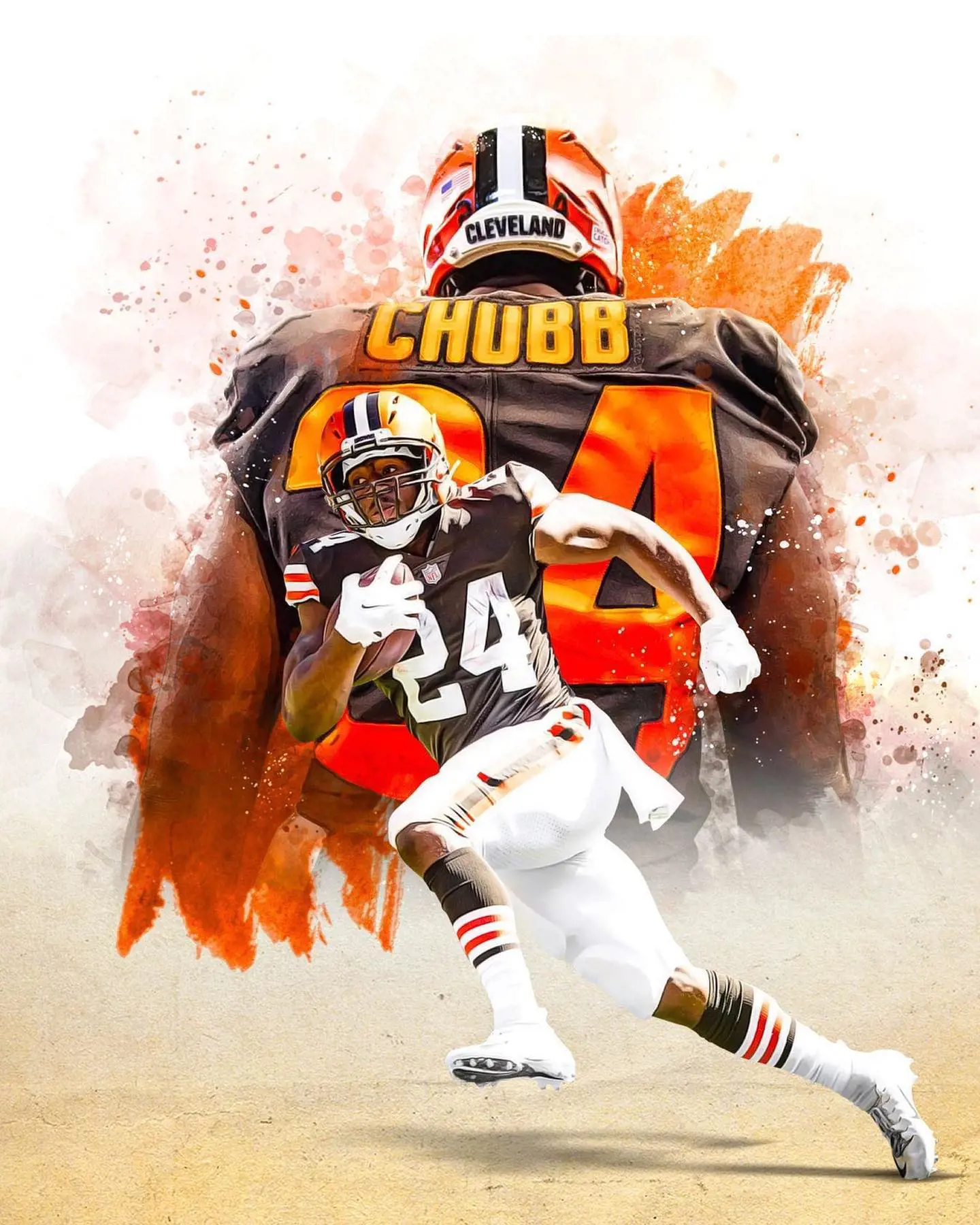 N for Nick Chubb