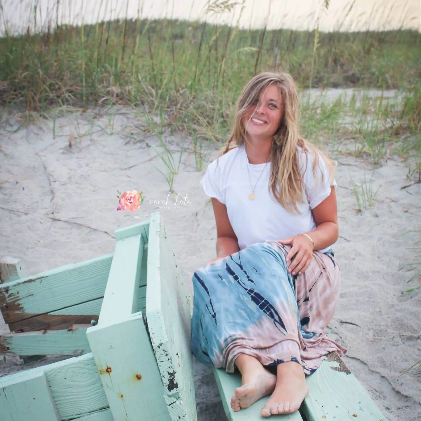 Jessie spending her time at the beach.