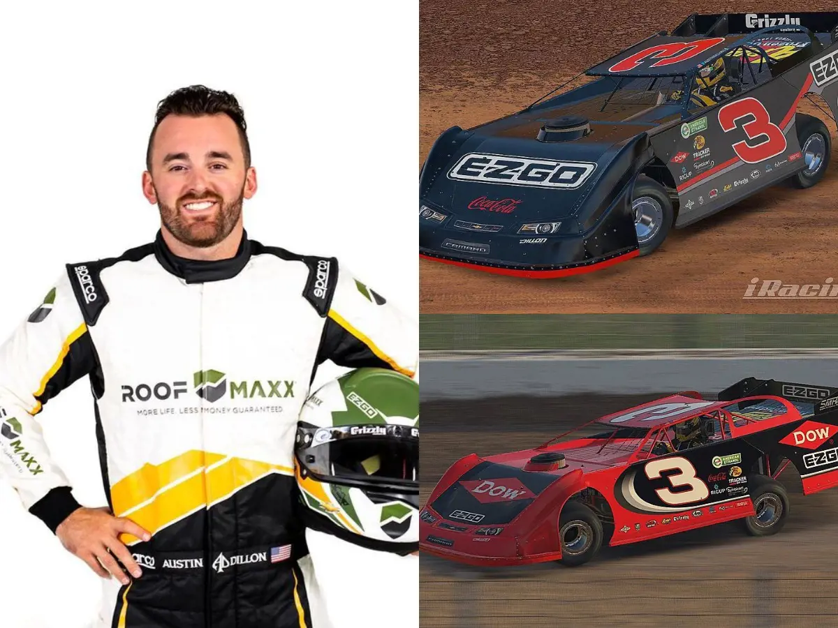 Dillon racing on Dirt Vision in April 2020