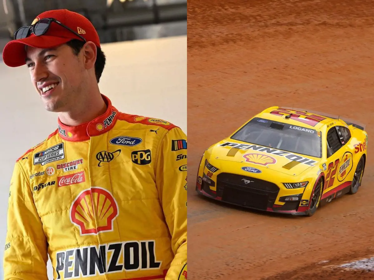 (Right) Logano at Bristol Motor Speedway on April 18, 2022