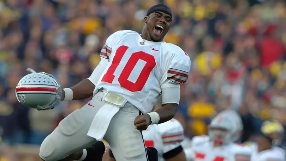 T. Smith celebrates after a win in the NFL