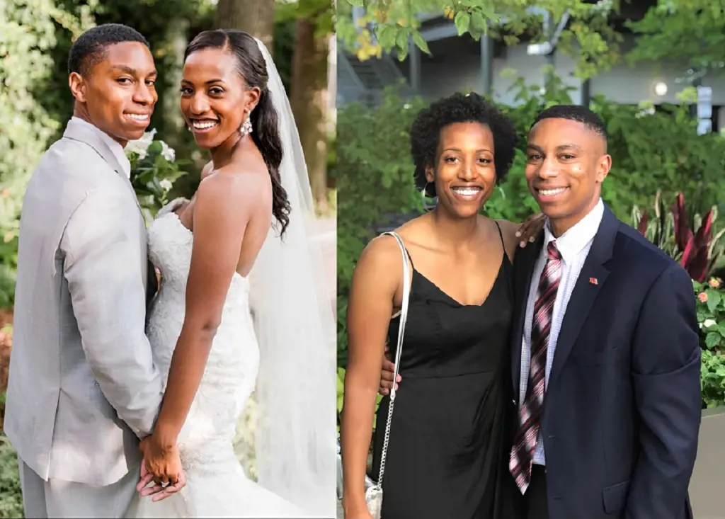 Deanna and Terry looking stunning during their wedding in 2017. 