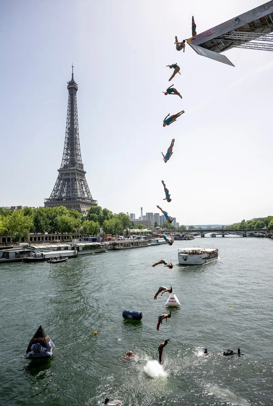 The Eiffel Tower will be the backdrop for the dive on June 18