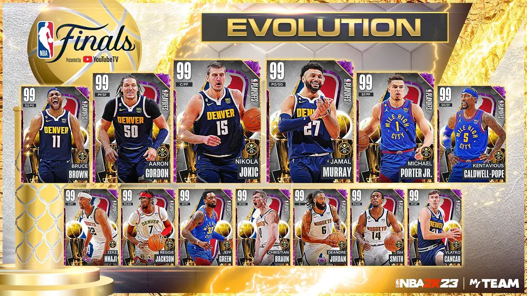 The 2023 NBA Championship winners have Dark Matter evos.