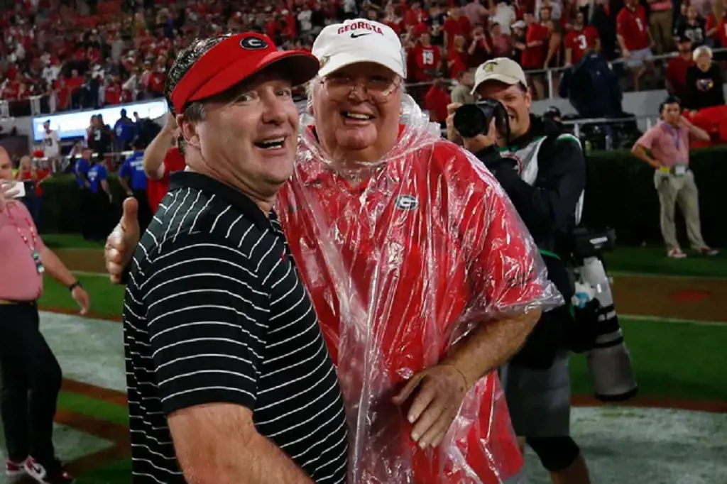 Kirby and Sonny celebrates NCAA football games between Tennessee and Georgia in Athens.