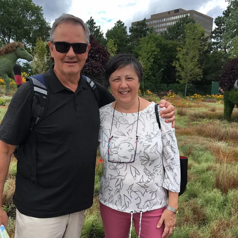 Suzanne and Pierre spending their weekend together in 2017.