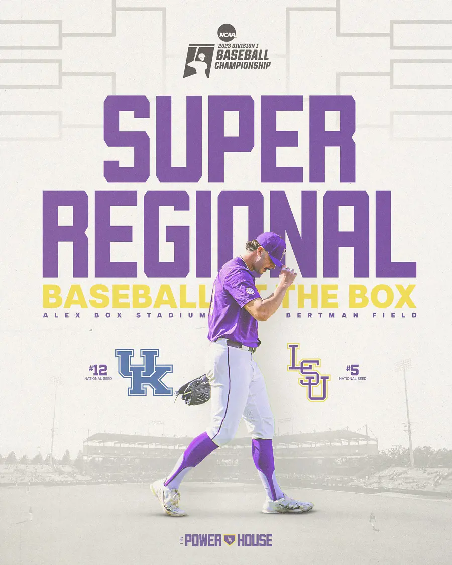 LSU faced Kentucky in the Super Regional on Saturday at 2:00 pm, CT.