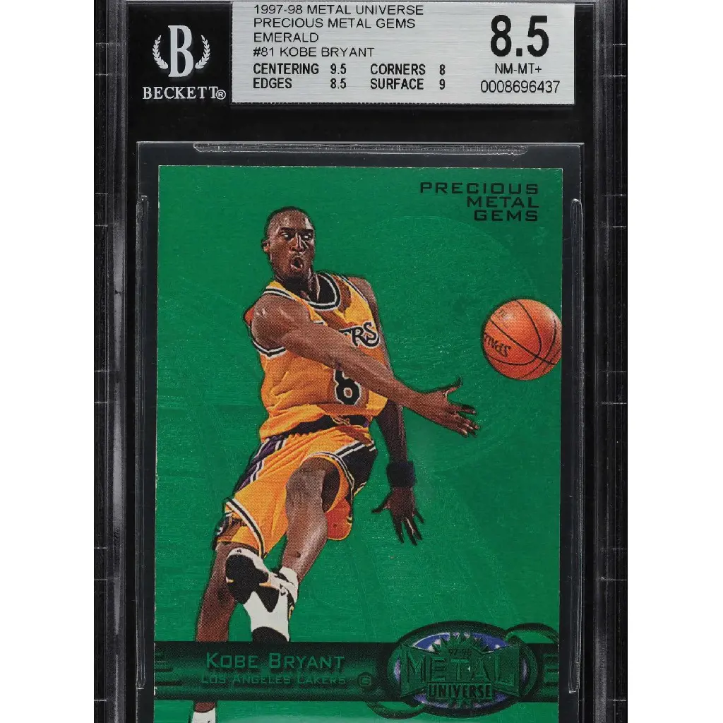 A 1997-98 Metal Universe Precious Metal Gems Emerald Kobe Bryant was sold for $2 million