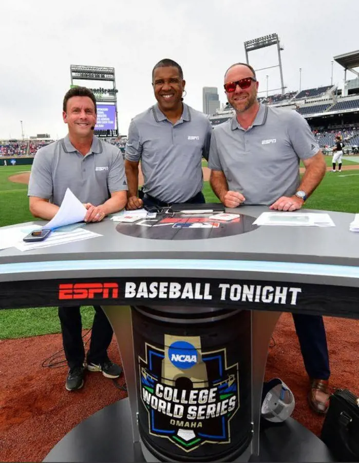 Karl Ravech joins Eduardo Perez and Kyle Peterson from the 2019 CWS in Omaha to host ESPN Baseball Tonight.