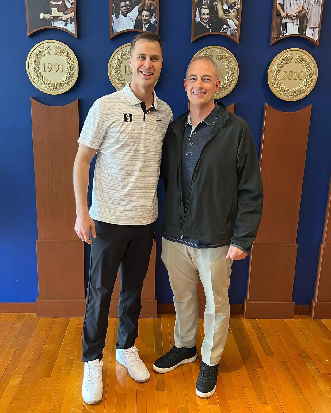 Jon with the former Duke head coach Mike Krzyzewski. 