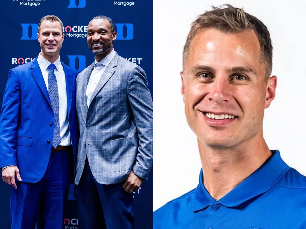 Jon with Chris Carrawell, an associate head coach of Duke men's basketball.