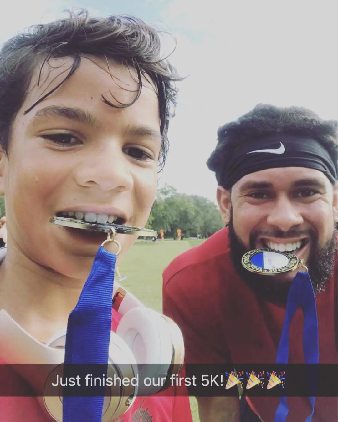 Justin with his brother Eric at SpeakUp5k Tampa, FL