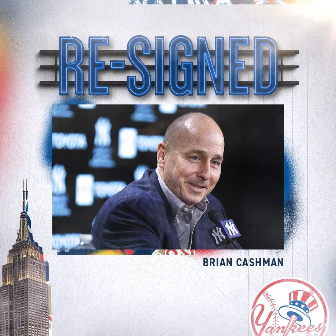 Cashman resigned his contract with the Yankees till 2026, he is the legend of the organization