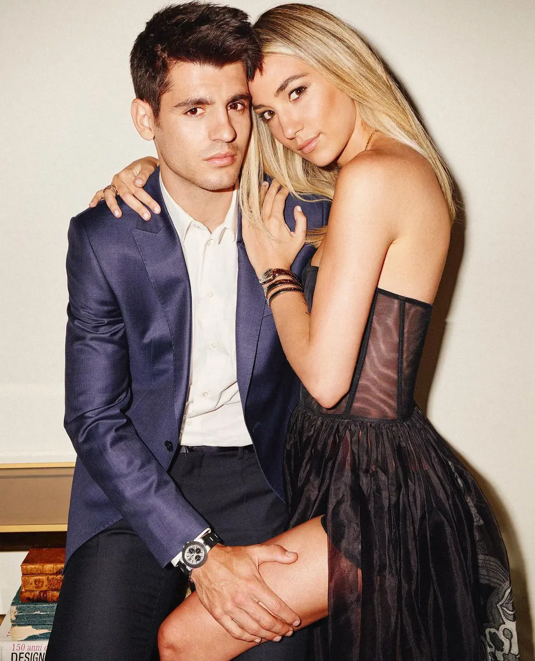 Alvaro Morata and his beloved spouse Alice Campello in June 2021