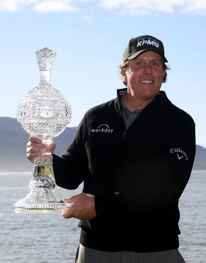 Phil Mickelson at the AT&T Pebble Beach Pro-Am in Feb 2019