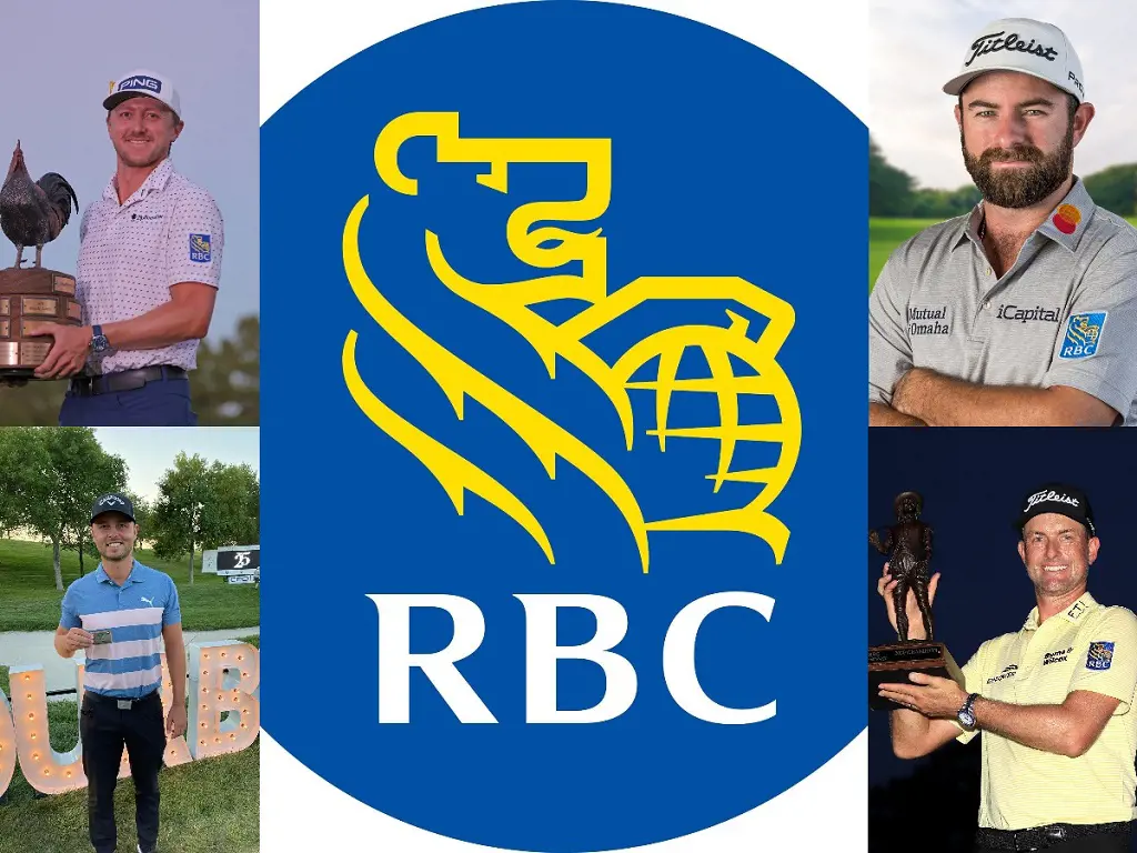 Top professional golf players Matt Kuchar, Sam Burns, Webb Simpson, Cameron Young have long been sponsored by RBC.