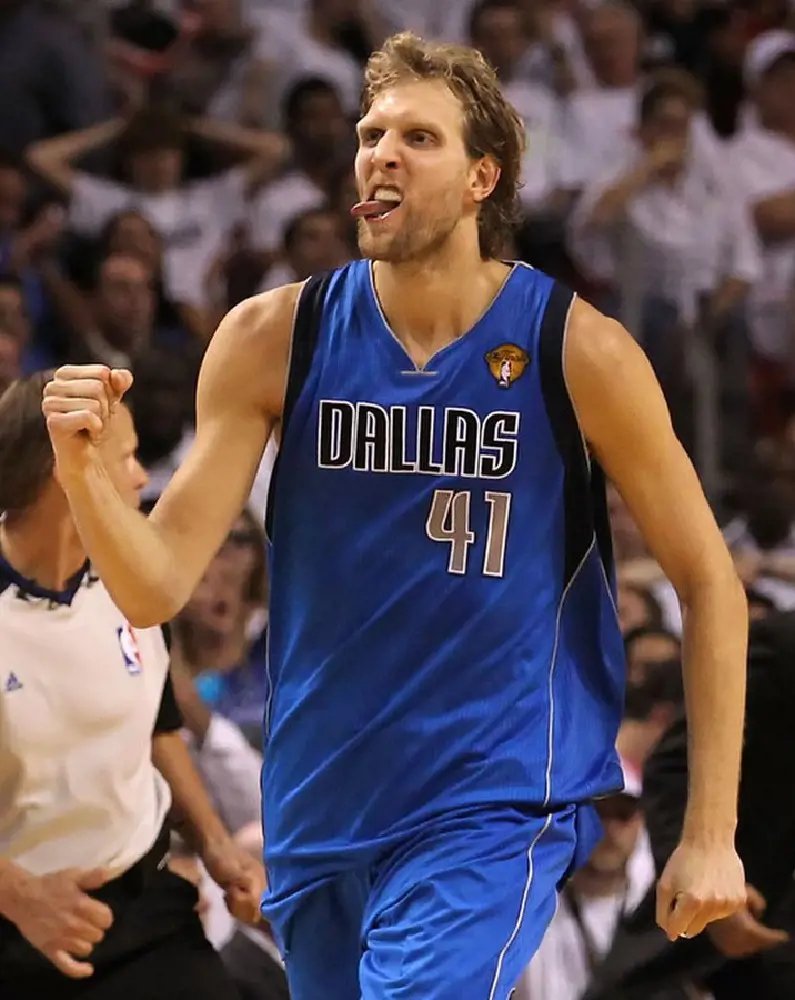 The Mavericks retired Dirk Nowitzki 41 jersey number in January 2022