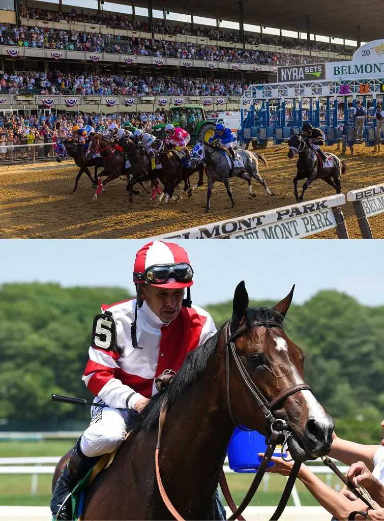 Photo from the 2021 Belmont Stakes held at Belmont Park in June