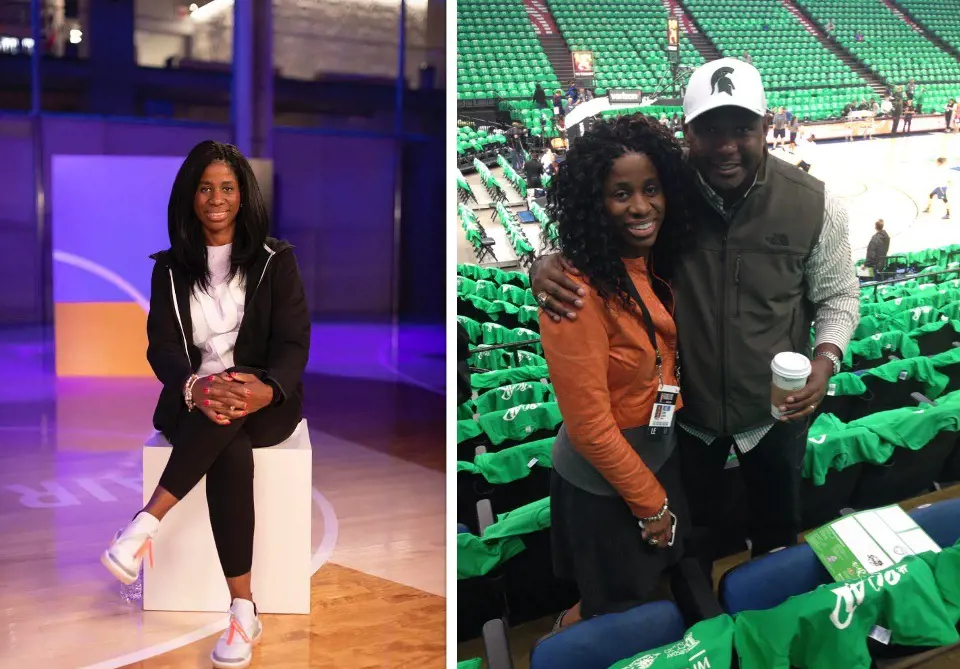 Terri and Jackson Sr. (right photo) 2016 WNBA Finals. 