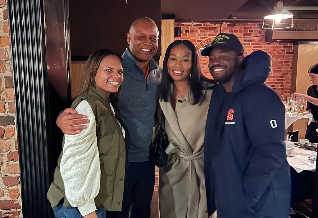 Adrian and Andrea (left) make a visit to his home in Syracuse, New York, February 2023