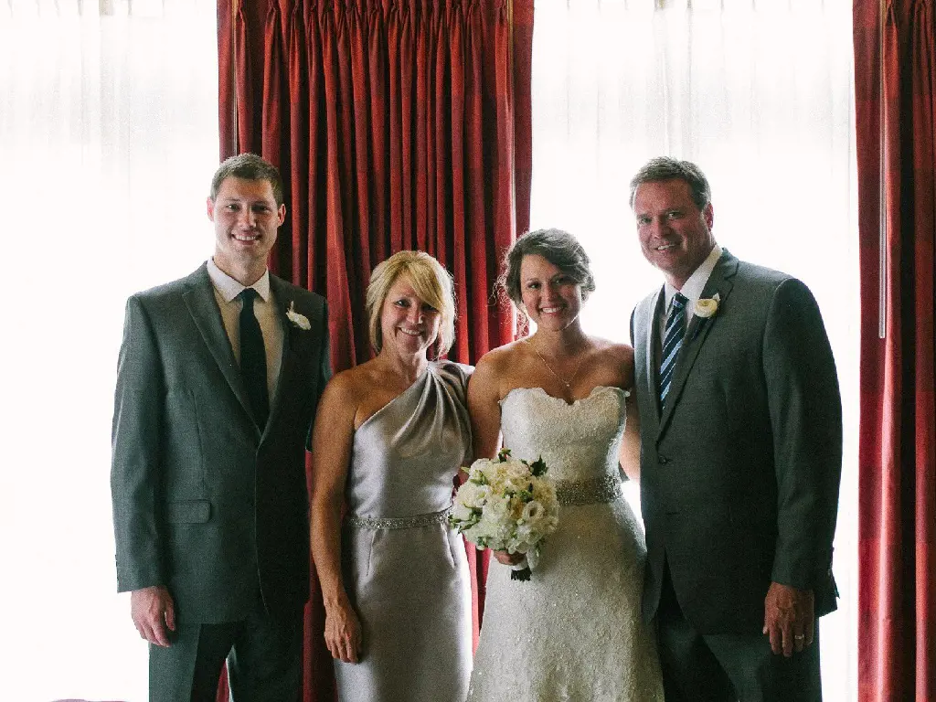 (Left to Right) Tyler, Cindy, Lauren, and Bill at Arvest Bank Theatre in 2014