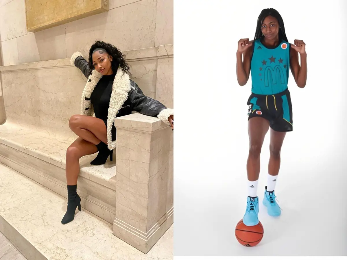 Left, Adreana played college basketball for Ohio. 