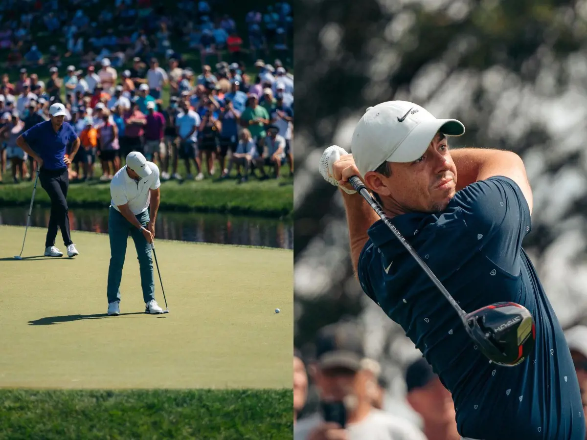 (Right) Rory during the Masters in Muirfield Village