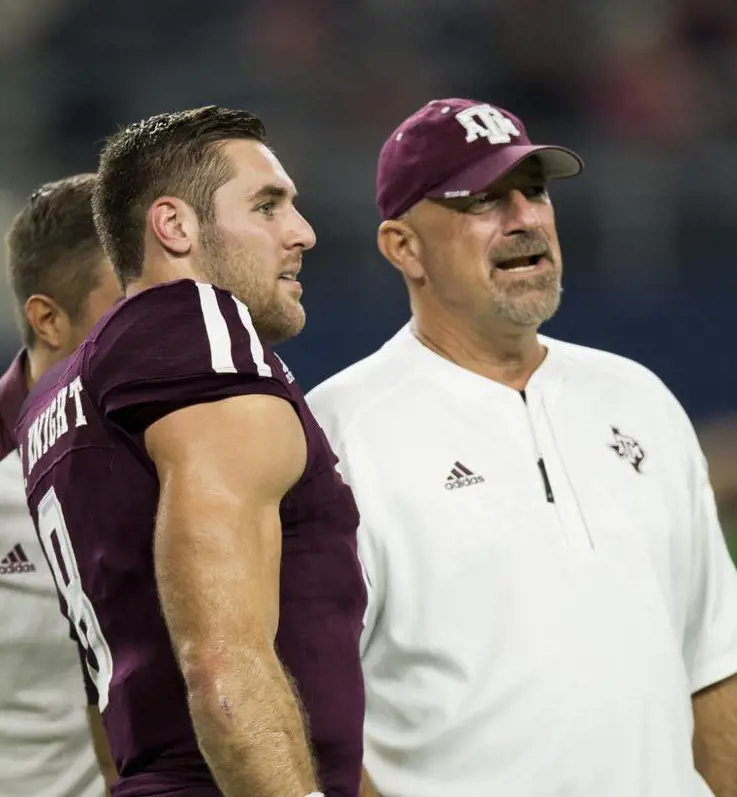 American Football coach Noel Mazzone with Trevor 