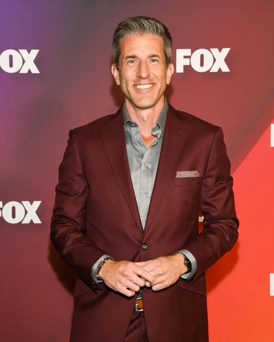 Kevin having fun at Fox Tv upfronts on May 18, 2022.