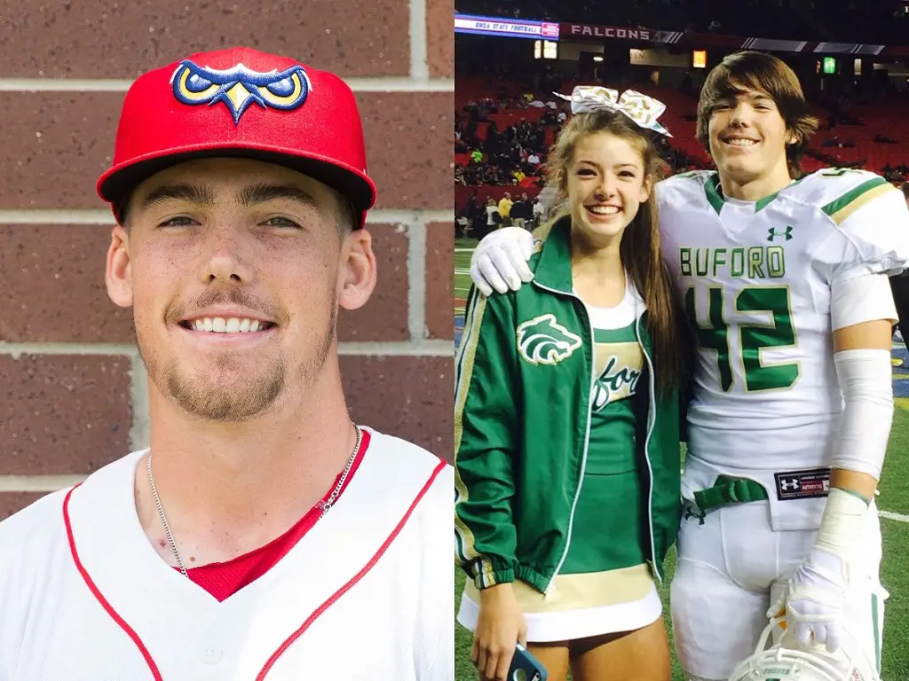 (Right) Brandon and his sister, Erin while enrolling at Buford High