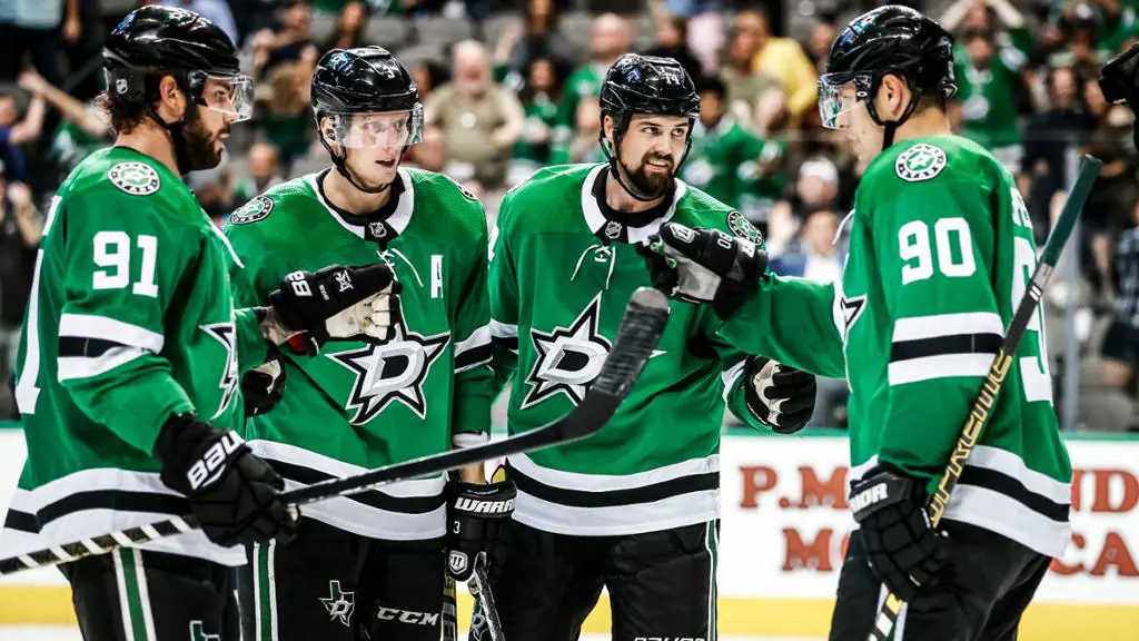 The Dallas Stars national hockey league team members.