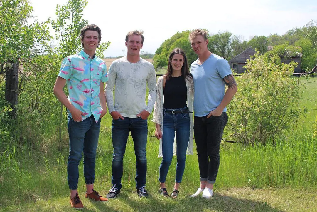 From left- Conor, Noah, Emma and Morgan spending time together in 2020. 