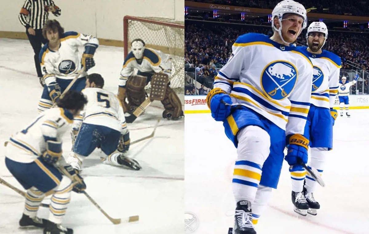 Sabres in 1975 vs Sabres in 2023