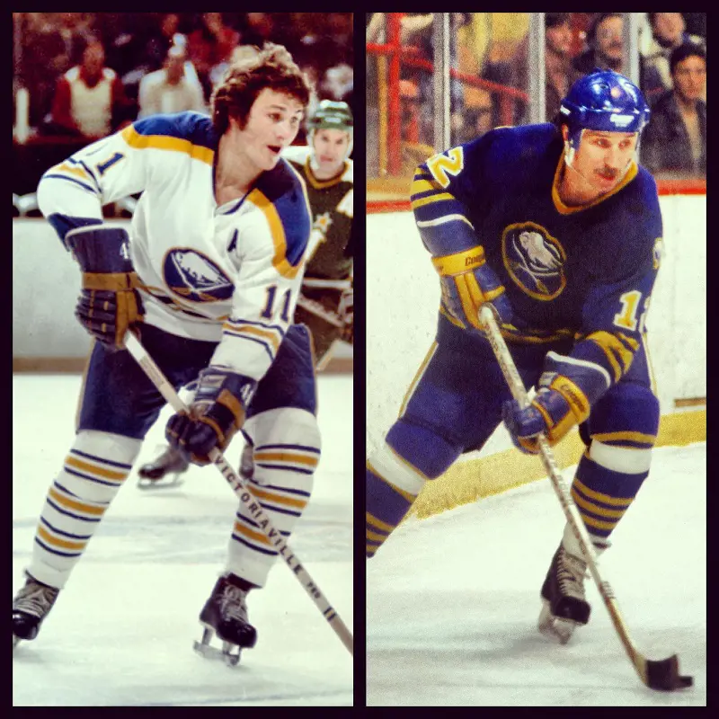 Buffalo Sabres' Gilbert Perreault and Andre Savard each scored a hat trick vs the Toronto Maple Leafs in 1981