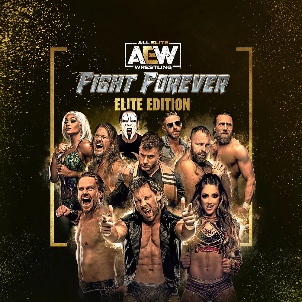 Official poster of the AEW Fight Forever Elite Edition from THQ Nordic.