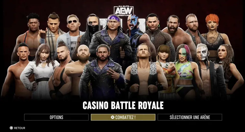 Glimpse of the Casino Battle Royale in the latest AEW video game