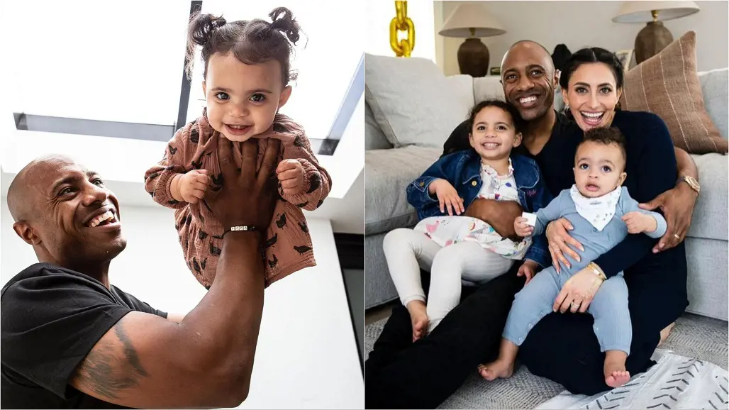 Jay and Nikki with Amelia and Zane (right photo) in May 2022.