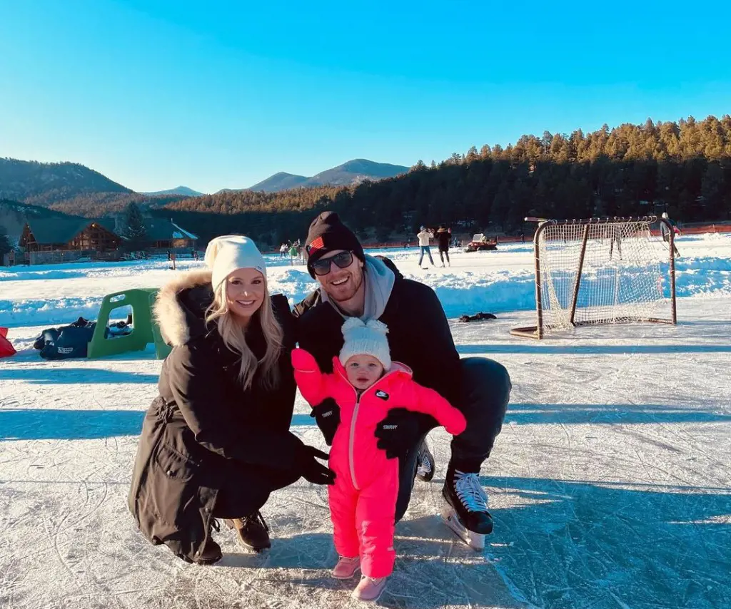 Landeskog enjoying vacation at Evergreen, Colorado in January 2021.